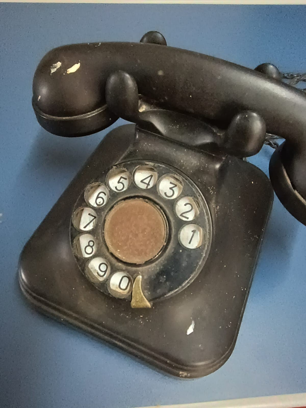 telefone de disco rotativo preto - miniatura 2